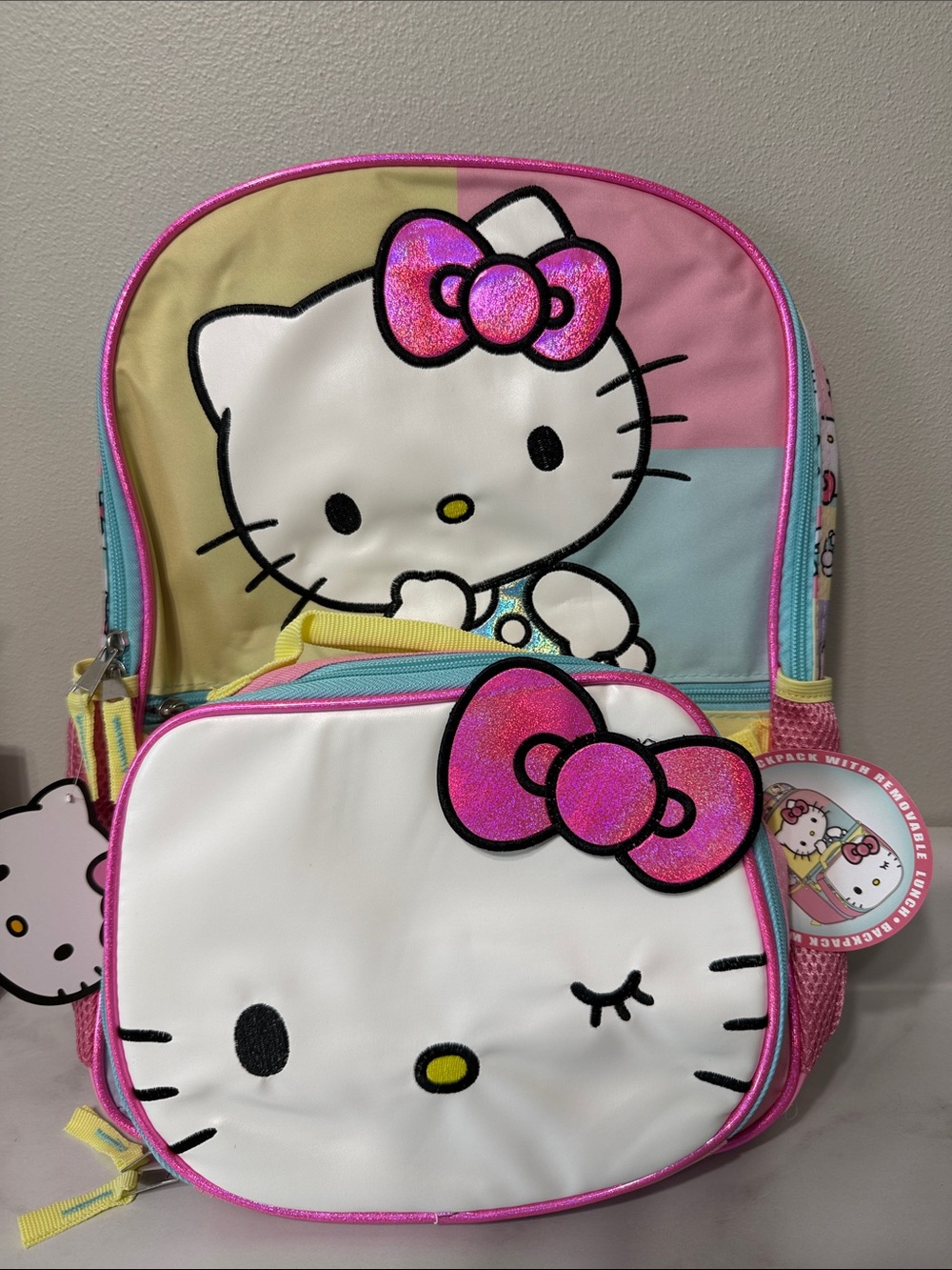 Hello Kitty Backpack Set- Pink Multicolor - Picture 1 of 7